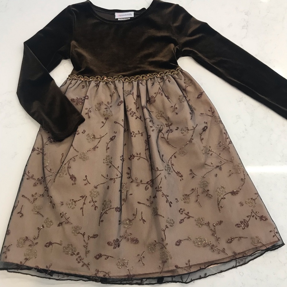 Girls velvet dress